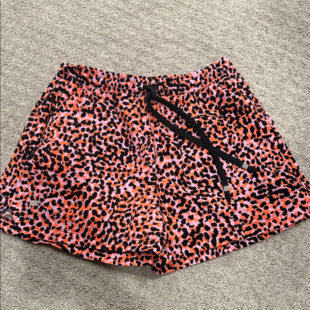 Women’s Pink & Orange Animal Print Lounge Shorts